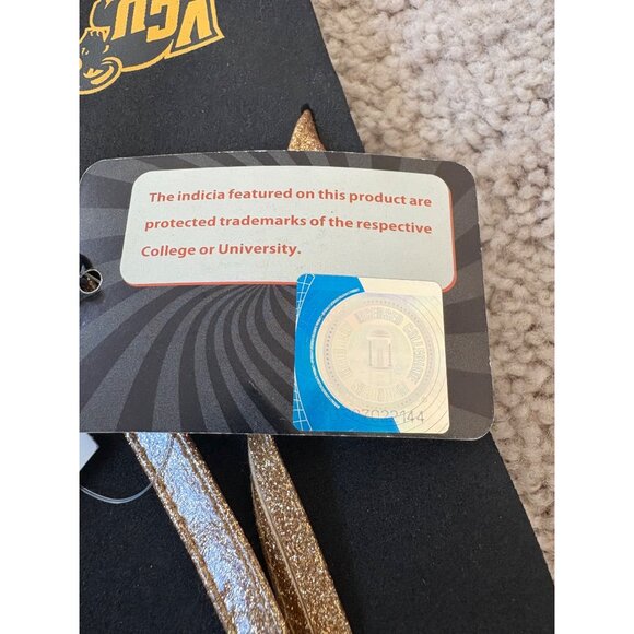 VCU NWT New‎ Women’s Glitter Flip Flops 7/8 Virginia Commonwealth University - Picture 4 of 11